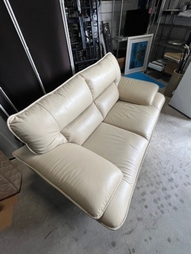 激安販売!! 2人掛け ソファ レザー 