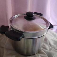 柳宗理 両手鍋22cm 深型パスタパン  ６L