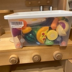 木製　日本製　美品ままごとキッチンの画像