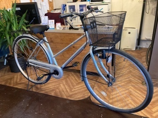 【後輪タイヤ新品！】27インチ自転車　シルバー