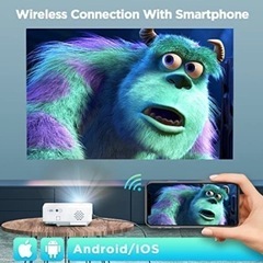 【値下げ】新品⭐️自宅が映画館に‼️7500高輝度 ホームプロジェクター WiFi小型 超大画面の画像
