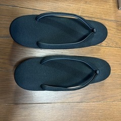 喪用　草履とバックのセットの画像