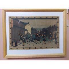 初代広重「忠臣蔵 十段目」本物の画像