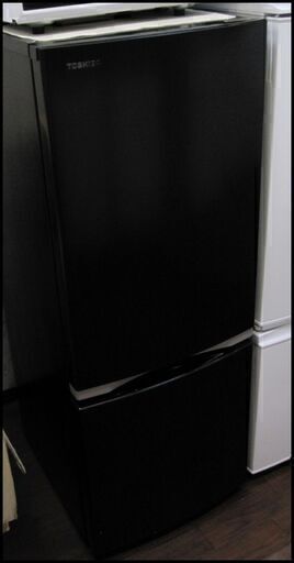 3ヵ月保証☆配達有り！15000円(税別）東芝 2ドア冷蔵庫 153L ブラック 2020年製