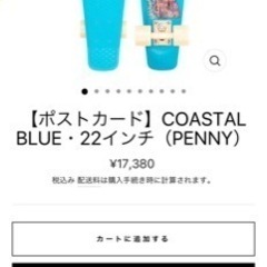スケートボード　Penny ポストカード COASTAL BLUE の画像