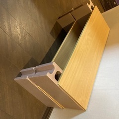 化粧合板と発泡スチロールブロックの画像