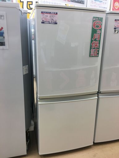 SHARP　冷蔵庫　137L　SJ-D14B-W　2016年製