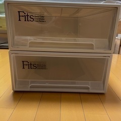 【決定済み】Fit's収納ケース　押し入れサイズ薄型2個