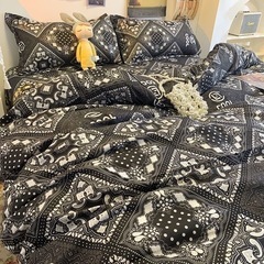 10/6まで 新品 布団カバー 3点セット シングル 寝具カバーセット の画像