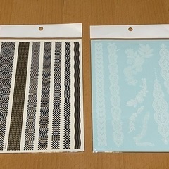 簡単に水でつけれるtattooシール　他同時購入割引します。の画像