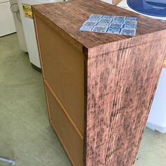 【リサイクルショップ　ピカソ　小松原】ボヘミアンタイル風 食器棚 飾り棚ＤIY+★5525★の画像