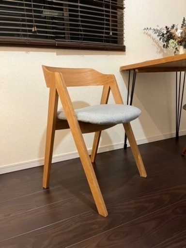 【ほぼ未使用】ELEMT(エレムト) チェア 木脚 ナチュラル unico