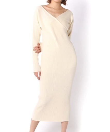 【Loungedress】アシメリブワンピース