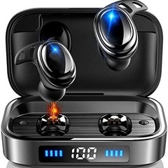 【新品】ワイヤレスイヤホン Bluetooth 5.0Siri対...