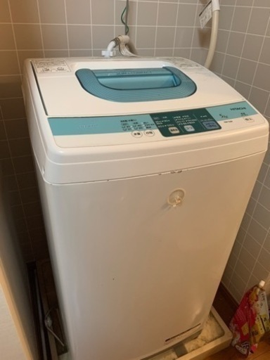 洗濯機(10月上旬までに取りに来られる方)
