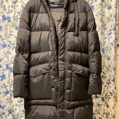 韓国で買った、ダウンロングコート黒