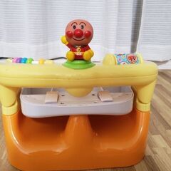 【受け渡し先決定】アンパンマン コンパクトおふろチェア&のびのび湯ったりマット セットの画像