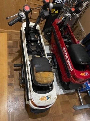 【書類あり】モトコンポ／ホワイト《レストア中》エンジン始動します！