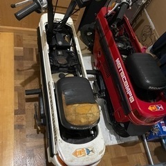 【書類あり】モトコンポ／ホワイト《レストア中》エンジン始動します！の画像