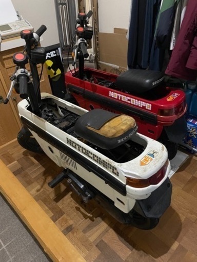 【書類あり】モトコンポ／ホワイト《レストア中》エンジン始動します！