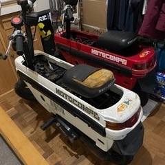 【書類あり】モトコンポ／ホワイト《レストア中》エンジン始動します！の画像