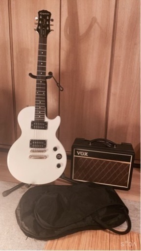 値決まりました☆エピフォン　レスポールJr(ソフトケース付)   & VOXアンプ　配達有