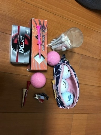 ゴルフのクラブケースとゴルフボールケースのセット
