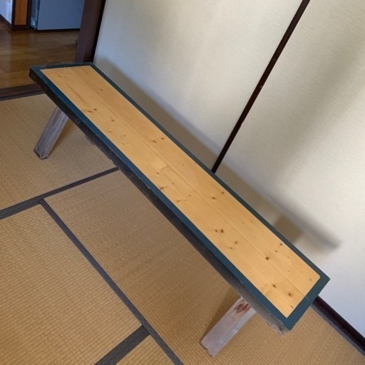 古材使用　ベンチ
