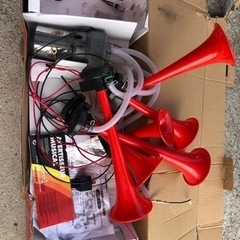 自動車用　12V 6連ホーン　コンプレッサー　リレーつきの画像