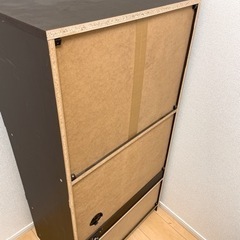 取引先きまりました！食器棚　一人暮らし用　二人暮らし用　茶色の画像