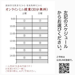無料30分1対1オンラインミニ授業の画像