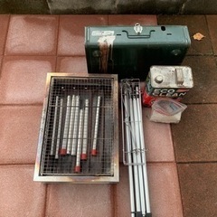 コールマン　ツーバーナー　グリル　セットの画像