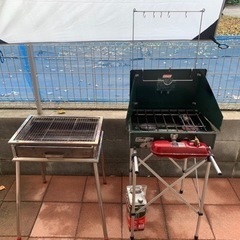 コールマン　ツーバーナー　グリル　セットの画像