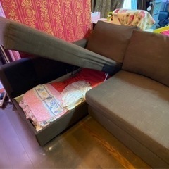 IKEA イケア ソファベッド 3人がけ 4人がけにもL/S 電動