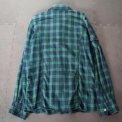 BEAMS（ビームス）ミリタリーシャツ　Mサイズ　ワイシャツ　チェックの画像