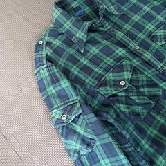 BEAMS（ビームス）ミリタリーシャツ　Mサイズ　ワイシャツ　チェックの画像