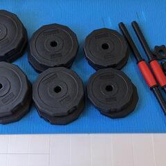 ダンベル 40kg 20kg 2個セット バーベル 可変式 多段階重さ調節可能の画像