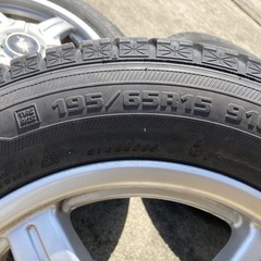受け付け終了　トヨタ純正　アルミホイール付きタイヤ4本セットの画像