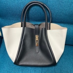 ハンドバッグ　モノトーン　美品