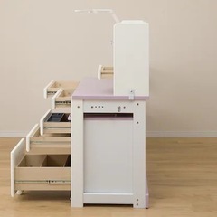 値下げ可能。ニトリ学習机・勉強机ルミエくみあわせですく(PU/WH）