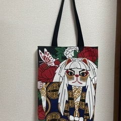 【ハンドメイド】招き猫トートバッグ