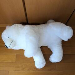 【取引中】【0円】大型ぬいぐるみ　くったりシロクマの画像