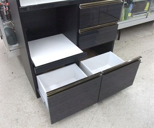 ★リユースのサカイ横浜南店★YM1062 松田家具 レンジボード ホワイト W117×D49×H205 クリーニング済み ☆リユースのサカイ横浜南店☆YM1062 松田家具 レンジボード ホワイト