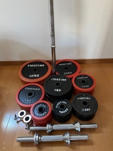 バーベル　シャフト、プレート