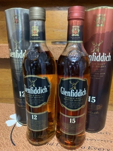 希少ボトル　グレンフィディック　12年　15年　700ml 2本セット