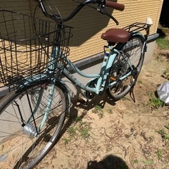 自転車(ブルー)26インチ