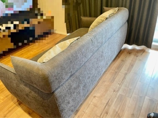 値下げ　ニトリ　3人用ソファ　ソフティーナ　KD DGY