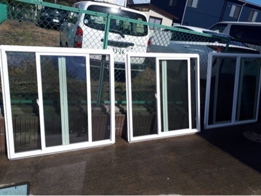 値下げ！　アメリカンスライド二重窓X3セット