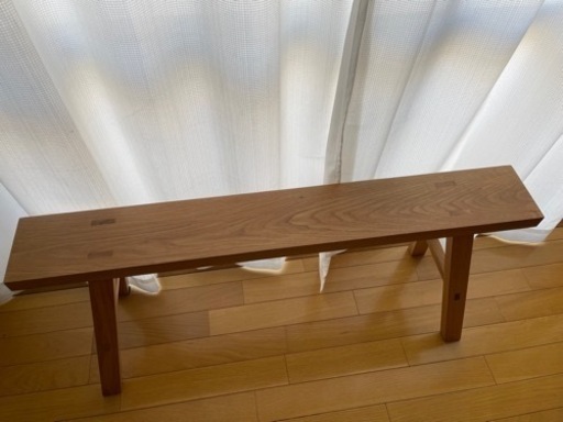 無印良品　ベンチ　オーク材