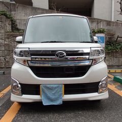 【個人】タントカスタムＲＳ”ＳＡ”（スマアシ）車庫保管 後席モニ...